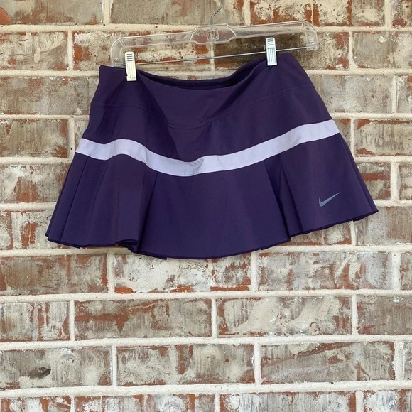 Nike Purple Dri Fit Pleated Tennis Skort - Picture 1 of 10